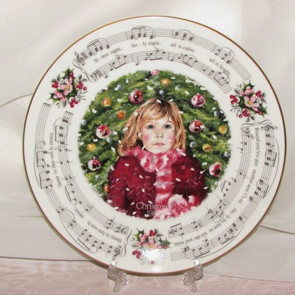 1983 Royal Doulton Christmas Carols Silent Night Collector Plate Vintage Gift - Picture 1 of 3